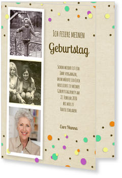 Geburtstag Spruch Konfetti