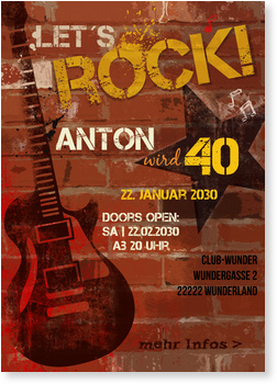 Geburtstag Lustig Rock