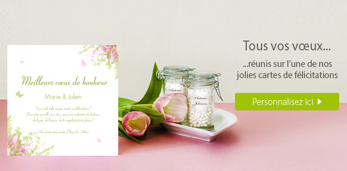 Félicitations mariage