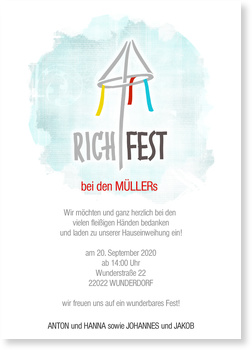 Einladung Richtfest Vorlage Word