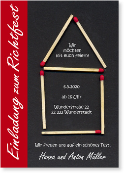 Einladung Richtfest Gratis Musterkarten und Versand