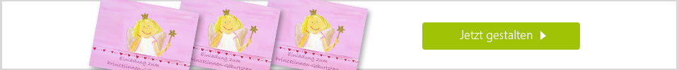 Einladungskarte - Prinzessin online gestalten Einladungskarte - Prinzessin online gestalten