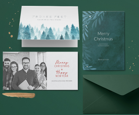 Geschäftliche Karten zu Weihnachten 2019