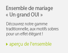 Ensemble de mariage un grand OUI Ensemble de mariage un grand OUI