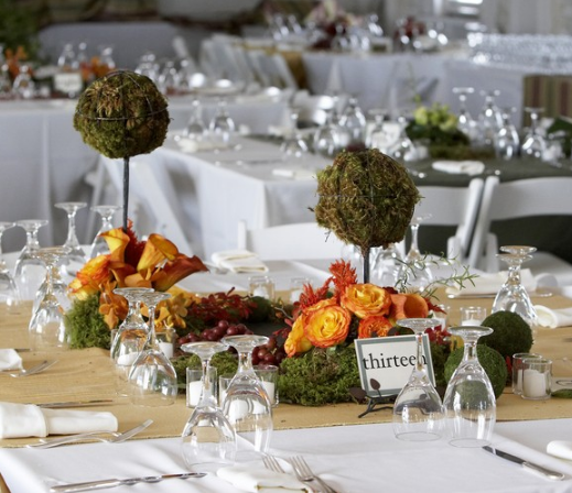 Tischdeko Hochzeit Herbst