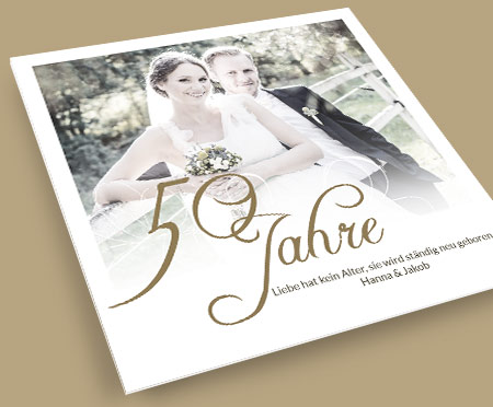 Hochzeitstagskarten - Einladungskarten goldene Hochzeit