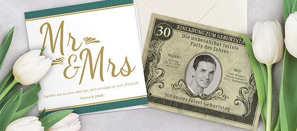 Weitere Einladungskarten