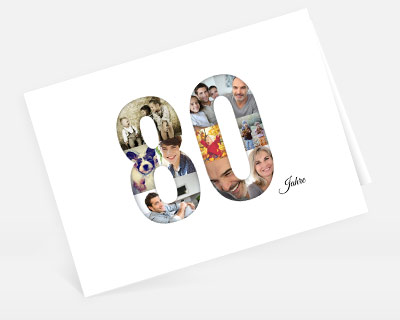 Musterkarten 80. Geburtstag