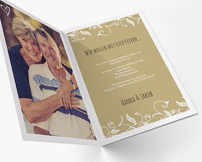 Designs und Formate Goldene Hochzeit