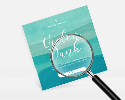 Extras Dankeskarten Kommunion