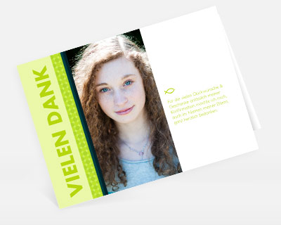 Musterkarten Dankeskarten Kommunion