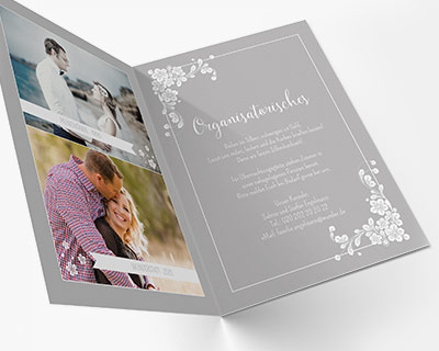 Designs und Formate Silberne Hochzeit